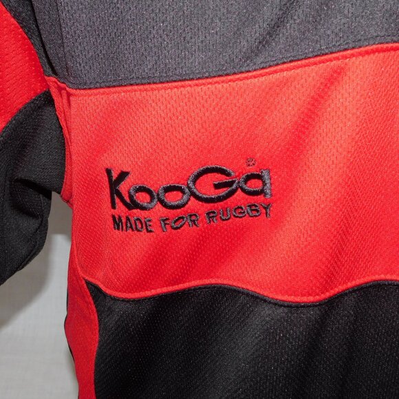 Kooga Made for Rugby Gear Mens XL Red Black Rugby Jersey Shirt Polo - Picture 4 of 12